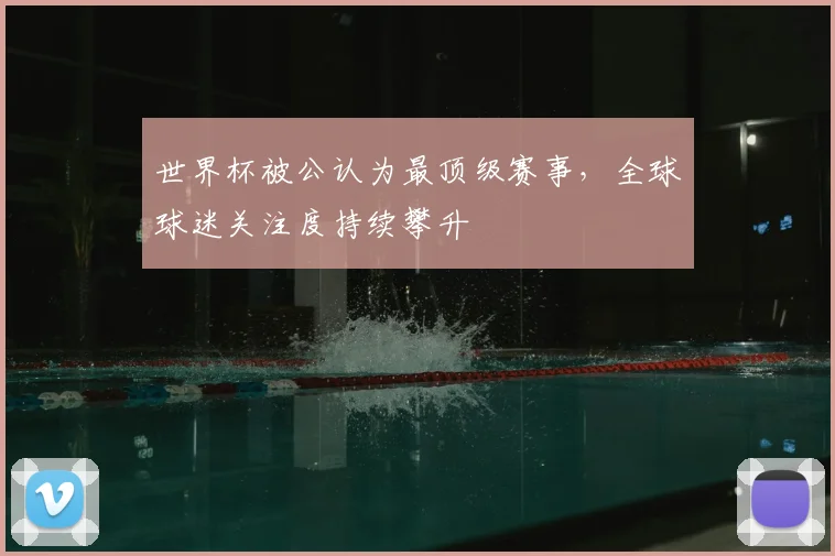 世界杯被公认为最顶级赛事，全球球迷关注度持续攀升